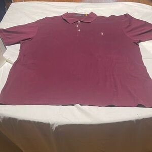 Polo by Ralph Lauren Men's Maroon Polo Shirt